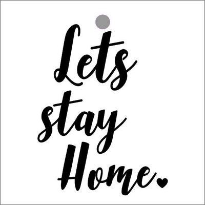 Lets stay home - gift card