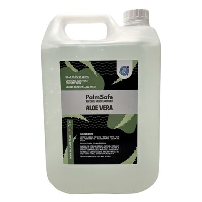 Cinq litres commerciaux / conteneurs de recharge - Aloe Vera - sans parfum ni couleur