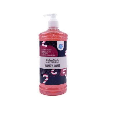 One Litre Pump Bottles - Candy Cane