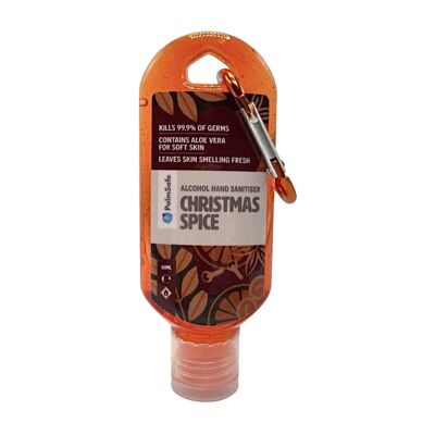 Clip-Flaschen mit Premium-Duft-Handdesinfektionsgel - Weihnachtsgewürz