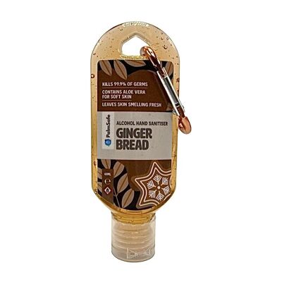 Bottiglie con clip di gel igienizzante per le mani profumato premium - Gingerbread