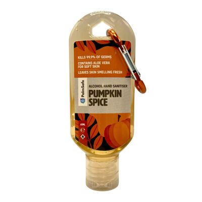 Clip Bottles of Premium Scented Hand Sanitiser Gel - Pumpkin Spice - Limited Edition