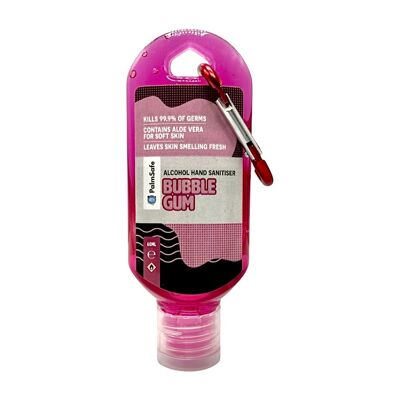 Clip Bouteilles de Gel Désinfectant pour les Mains Parfumé Premium - Bubble Gum