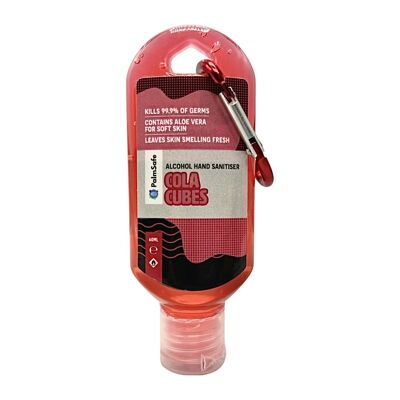 Clip Bottiglie di Gel Igienizzante Mani Profumato Premium - Cubetti di Cola
