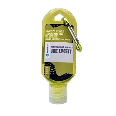 Bottiglie con clip di gel igienizzante per le mani profumato premium - Joe Lycett