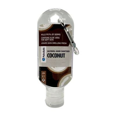 Clip Bottles of Premium Scented Hand Sanitiser Gel - Coconut