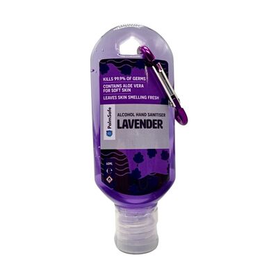 Botellas con clip de gel desinfectante de manos perfumado premium - Lavanda