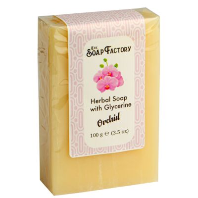 The Soap Factory Savon aux herbes avec orchidée à la glycérine 100 g