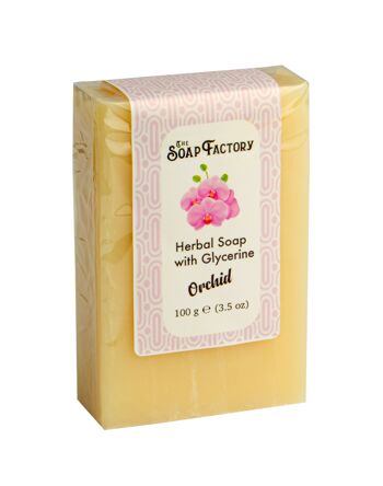 The Soap Factory Savon aux herbes avec orchidée à la glycérine 100 g 1