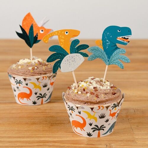 Kit Cupcakes Dinosaures
