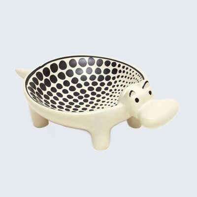 Spotty Soapstone Hippo Dish