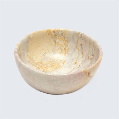 Marbled Pink Soapstone Small Bowl