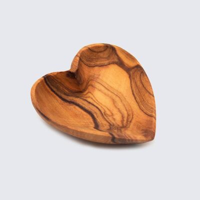 Olive Wood Heart Salt and Spice Dish
