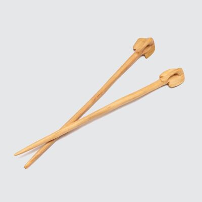 Olive Wood Elephant Chopsticks