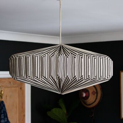 Black and White Saucer Lightshade