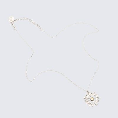 Monkey Puzzle Charm Necklace 'Silver'