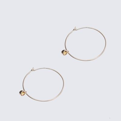 Lakshmi Hoop Earrings 'Silver'