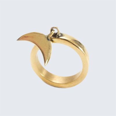 Crescent Charm Ring