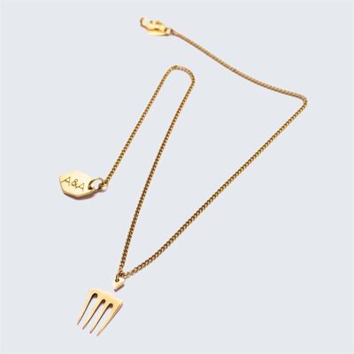 Comb Charm Necklace- Long