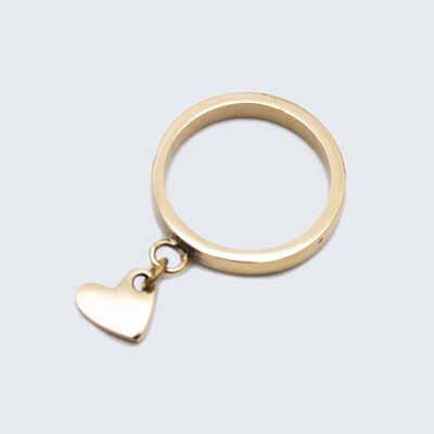 Heart Charm Ring