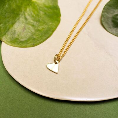 Heart Charm Necklace- Short