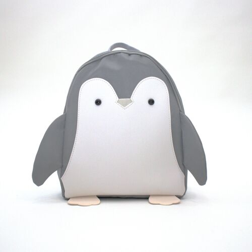 Sac à dos Pinguin Maternelle - Miyu Gris