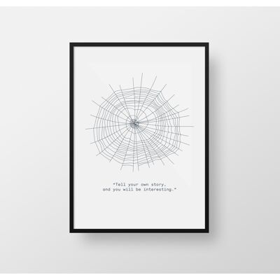 Spider Print A4. Artist Quotes Collection