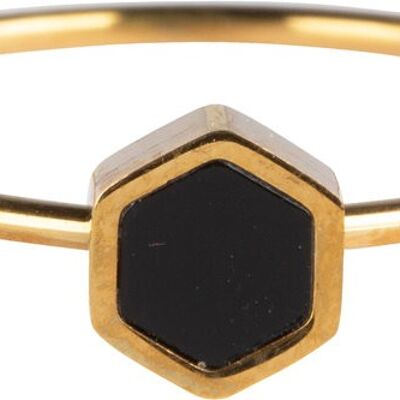 R711 Hexagram  Gold Steel