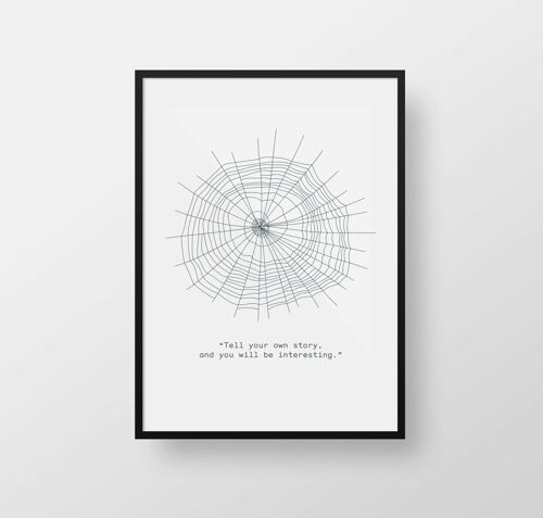 Spider Print 40x50. Artist Quotes Collection
