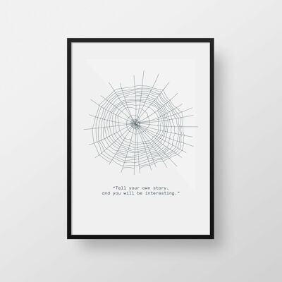 Spider Print 40x50. Artist Quotes Collection