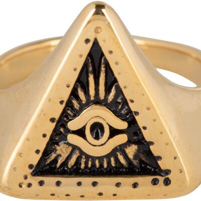 R772 Big Eye Triangle Gold Steel