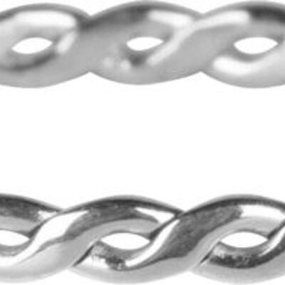 R774 Curvy Tiny Chain Shiny Steel