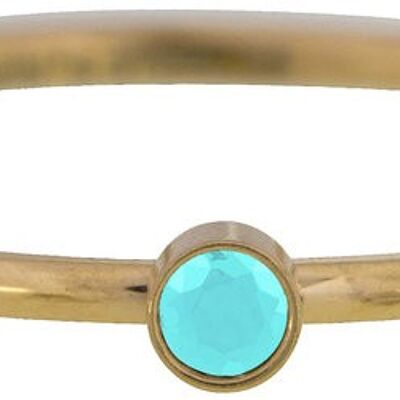 R789 Shine Bright  Turquoise  Gold Steel