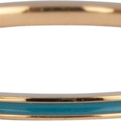 R931 Petite Petrol Blue Enamel Goud