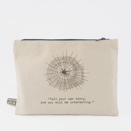 Spider Organic cotton Carryall. Artist Quotes Collection