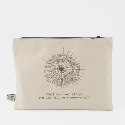 Spider Organic cotton Carryall. Artist Quotes Collection