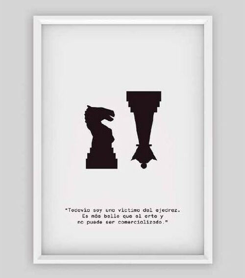 Chess Print 40x50. Artist Quotes Collection