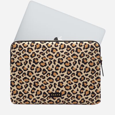 Laptophülle / Tasche Größe 13" - Sand Leopard