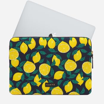 Housse / pochette ordinateur taille 16" - Midnight Lemons 2