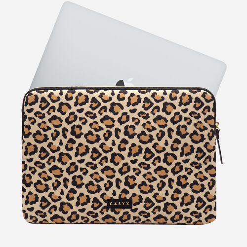 Housse / pochette ordinateur taille 16" - Sand Leopard