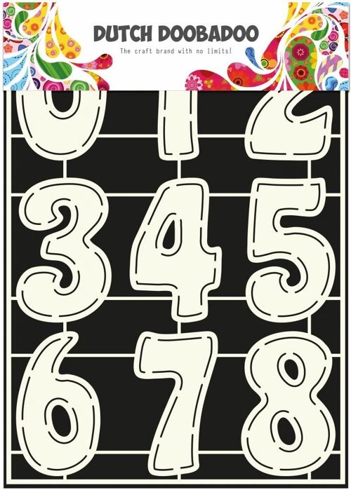 Dutch Stencil Art A4 Numbers