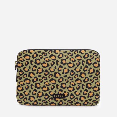 Hülle für iPad (oder anderes Tablet) - Olive Leopard