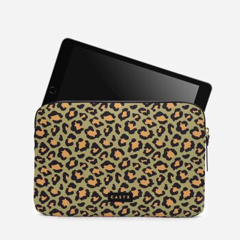 Housse d'iPad (ou autre tablette) - Olive Leopard 2