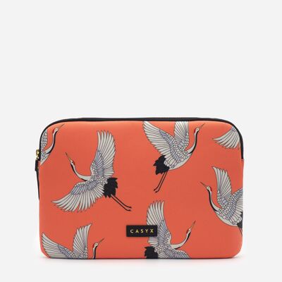 iPad (or other tablet) cover - Coral Cranes