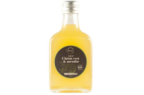 Sirop artisanal citron vert & menthe fraîche 200 ml