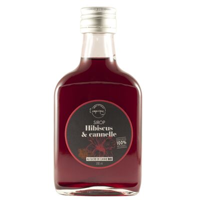 Sirope artesanal de hibisco y canela 200 ml