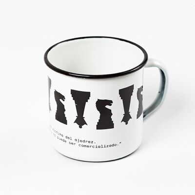 Chess Enamel Mug. Artist Quotes Collection