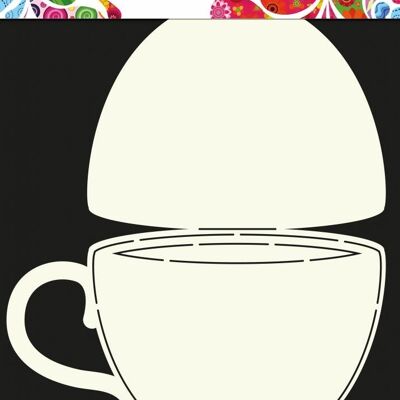 Dutch Fold Card Art A4 Teacup