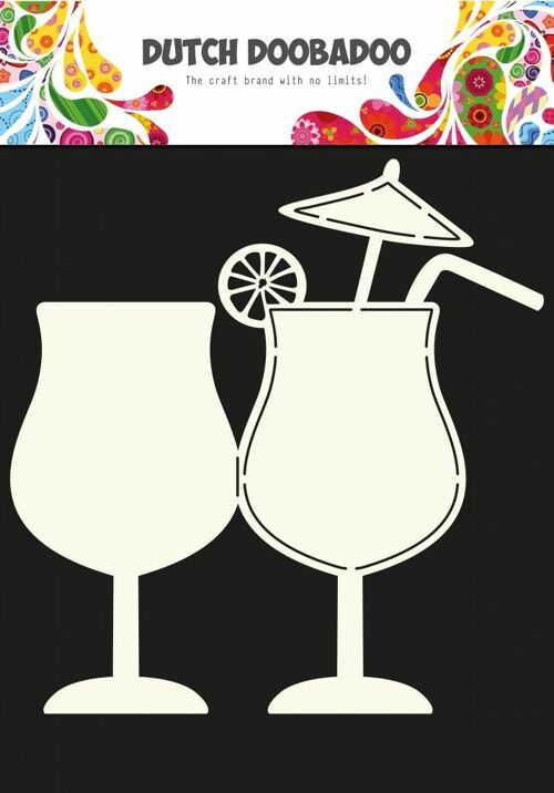 Dutch Fold Card Art Cocktail A5