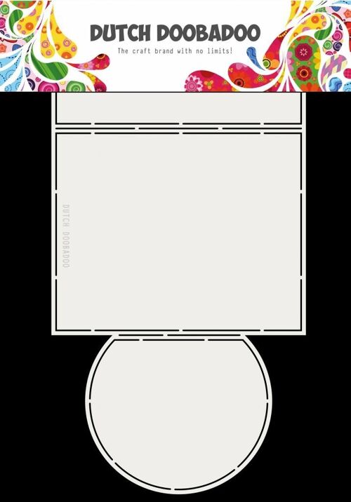 Fold card art circle A4